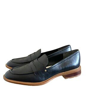 Franco Sarto Black Penny Loafers Sleek Design